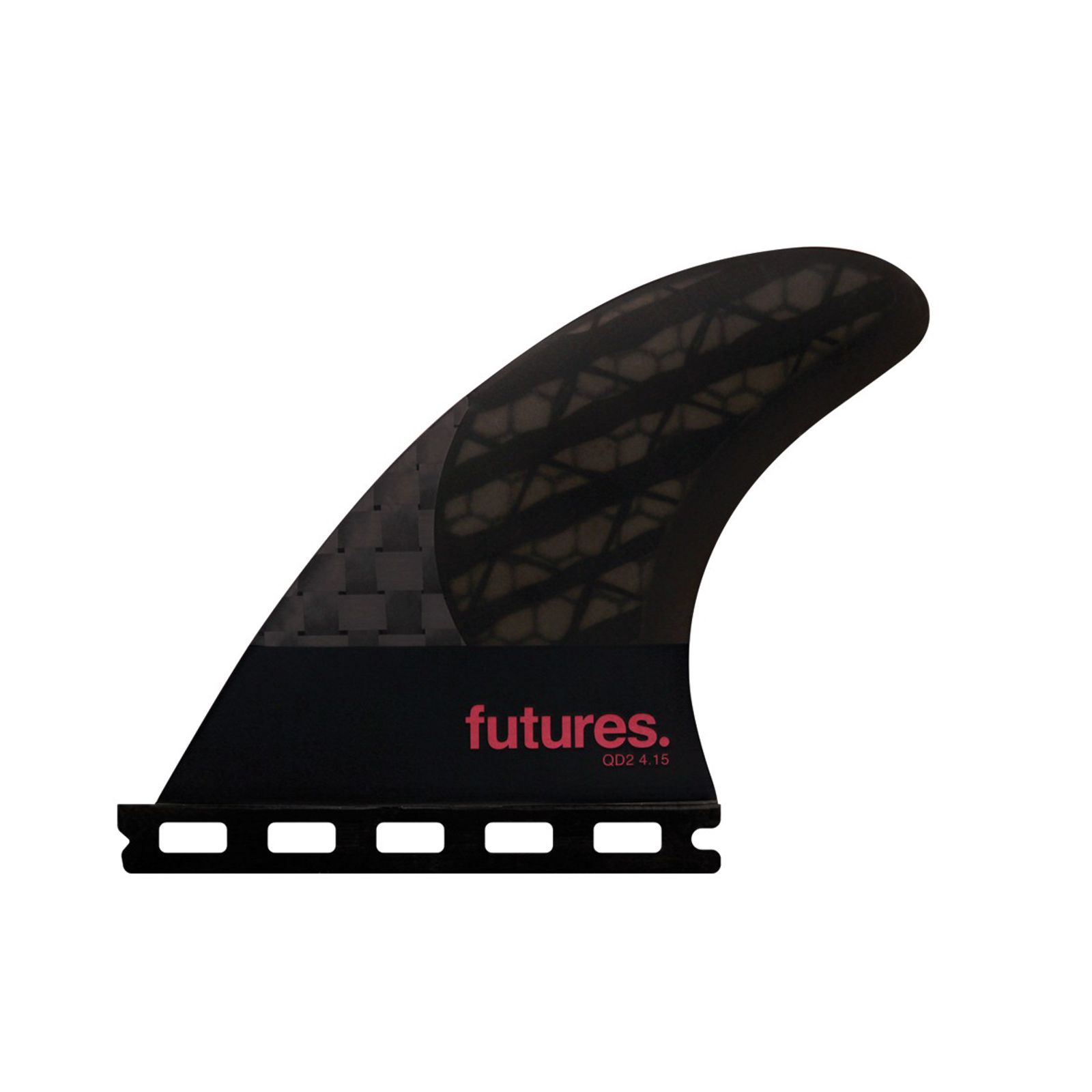 FUTURES Quad 2 Fin Set 4.15 80-20 Blackstix