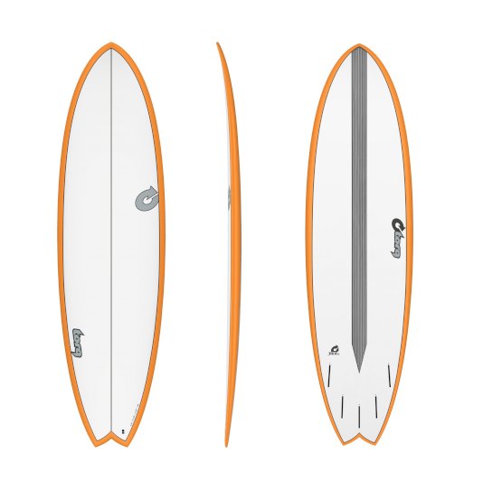 Surfboard TORQ Epoxy TET CS 6.10 Fish Carbon Orang