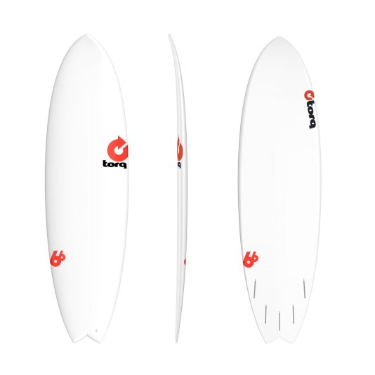 Surfboard TORQ Epoxy TET RENTAL 6.6 MOD Fish