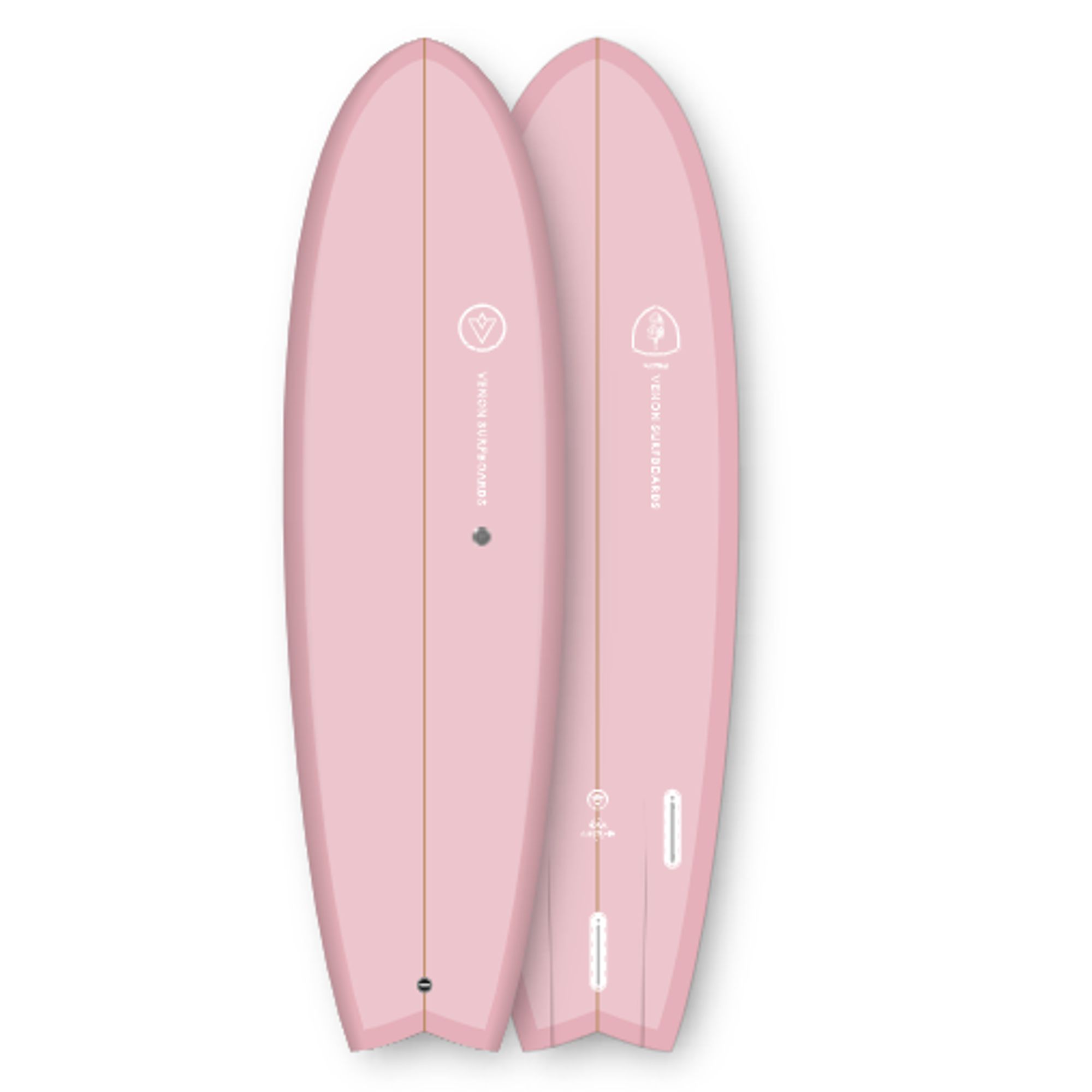 Surfboard VENON Spectre 6.6 Evolution Fish Pink